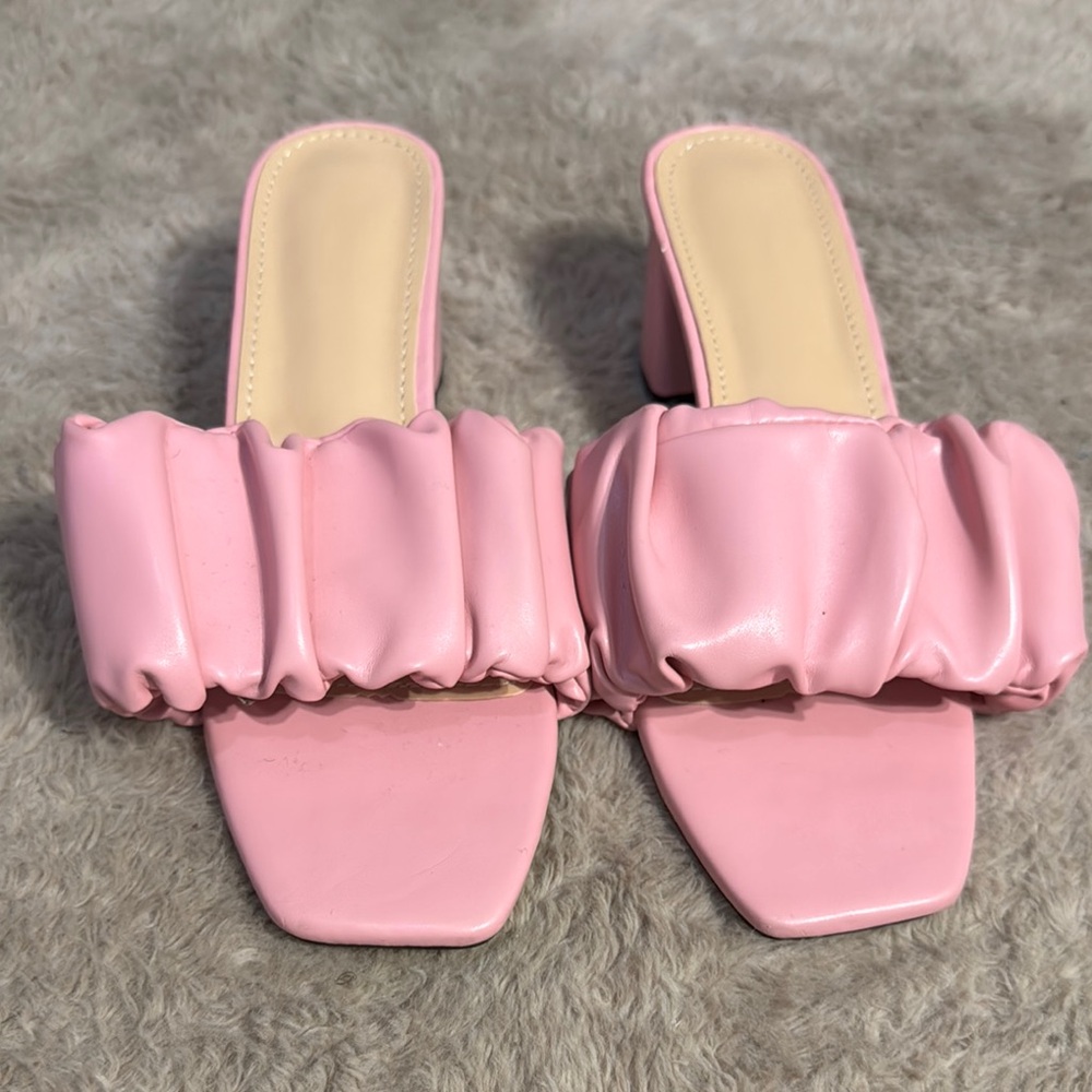 Elegant Pink Women's Slide Sandals